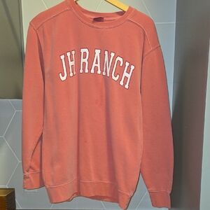 Comfort Colors Pink Sweatshirt Varsity Style